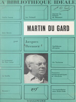 cover image of Roger Martin du Gard
